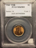 1909-VDB Lincoln Cent MS65RD PCGS