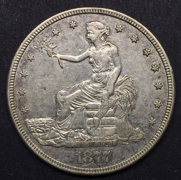 1877-S Trade Dollar, AU+