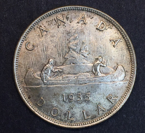 1935 Canadian Silver Dollar, MS63
