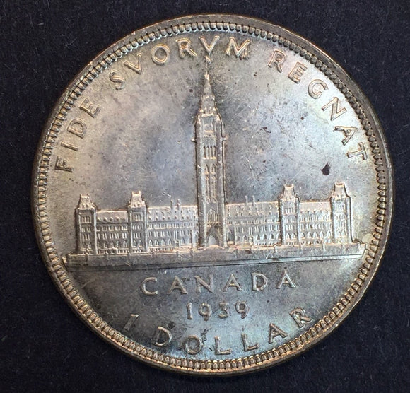 1939 Canadian Silver Dollar, MS63