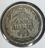 1877-CC Seated Dime , Fine