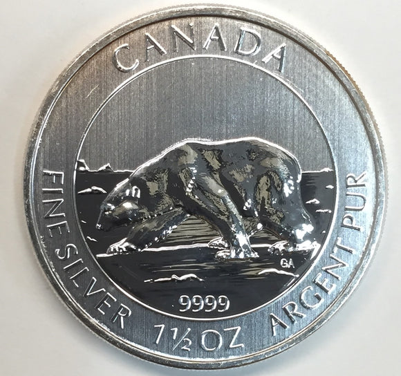 2013 Canada Polar Bear 1-1/2oz Silver $8