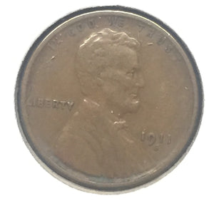 1911-S Lincoln Cent XF