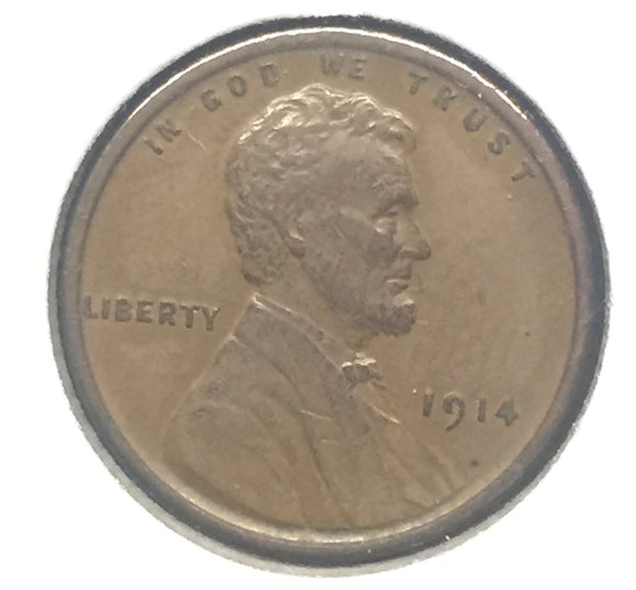 1914 Lincoln Cent,  AU
