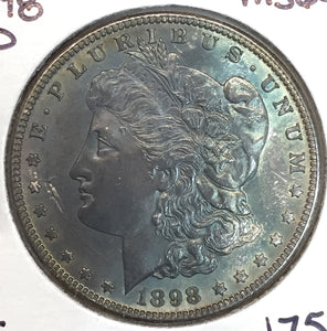 1898-O Morgan Silver Dollar, MS-64