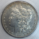 1892-CC Morgan Silver Dollar VF35