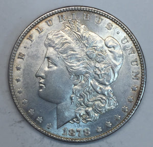 1878 7TF REV '79 Morgan Silver Dollar MS60+