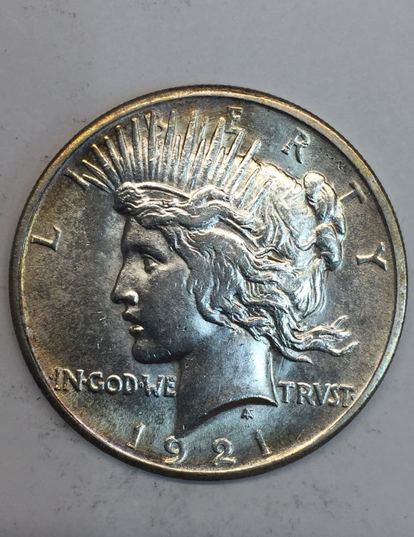 1921 Peace Dollar, MS63