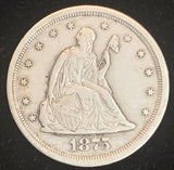 1875-S 20Ct piece, XF
