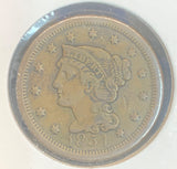 1854 Large Cent, VF