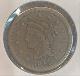 1845 Large Cent, VF