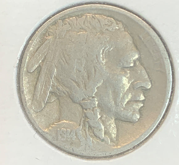 1914-D Buffalo Nickel, VG
