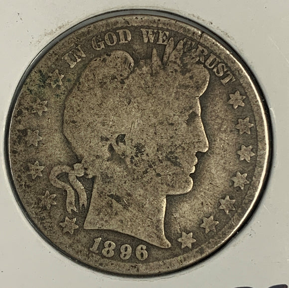 1896-O Barber Half Dollar, AG