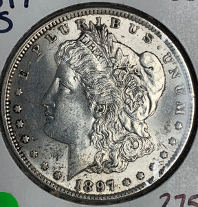 1897-S Morgan Silver Dollar, MS63