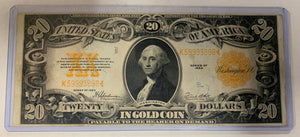 1922 $20 Gold Note, VF/XF