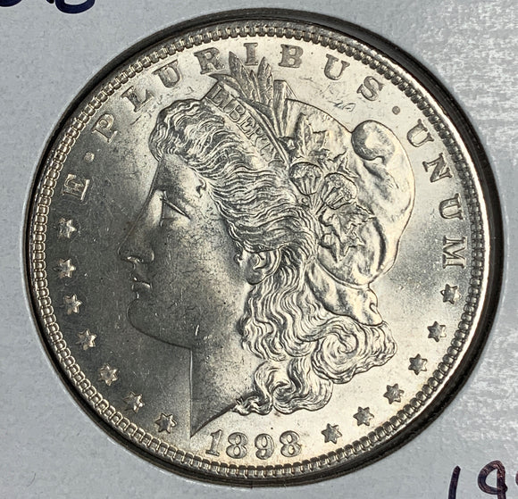 1898 Morgan Silver Dollar, MS63