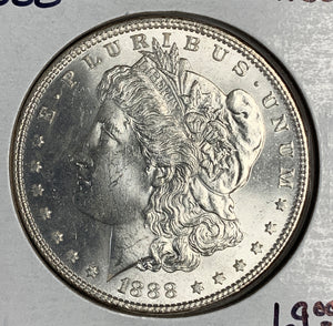1888 Morgan Silver Dollar, MS63