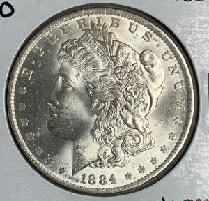 1884-O Morgan Silver Dollar, MS64