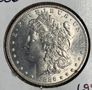 1886 Morgan Silver Dollar, MS63