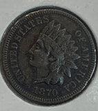 1870 Indian Head Cent, VF30