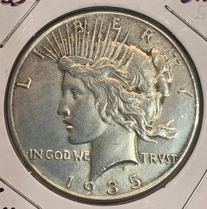 1935 Peace Dollar, Unc Details