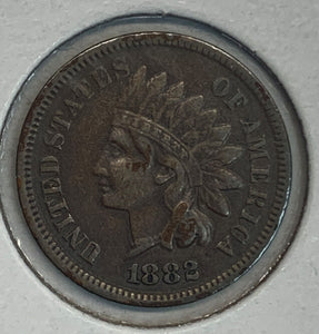 1882 Indian Head Cent, XF