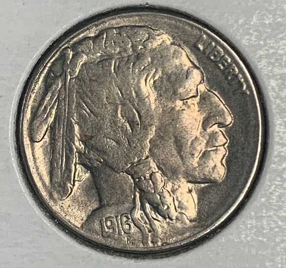 1916-S BNuffalo Nickel, Ch AU58