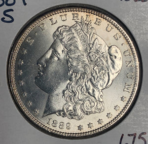1889-S Morgan Dollar, MS63+