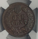 1868 Indian Head Cent, AU-50 BN NGC