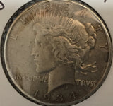 1934-D Peace Dollar XF/AU