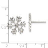 Sterling Silver Snowflake Post Earrings