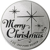Christmas Round .999 Silver 1oz Christmas House. Capsule included